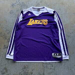 Lakers Team Issued Size XL Kobe Bryant Era Warmup Pro Cut Jersey